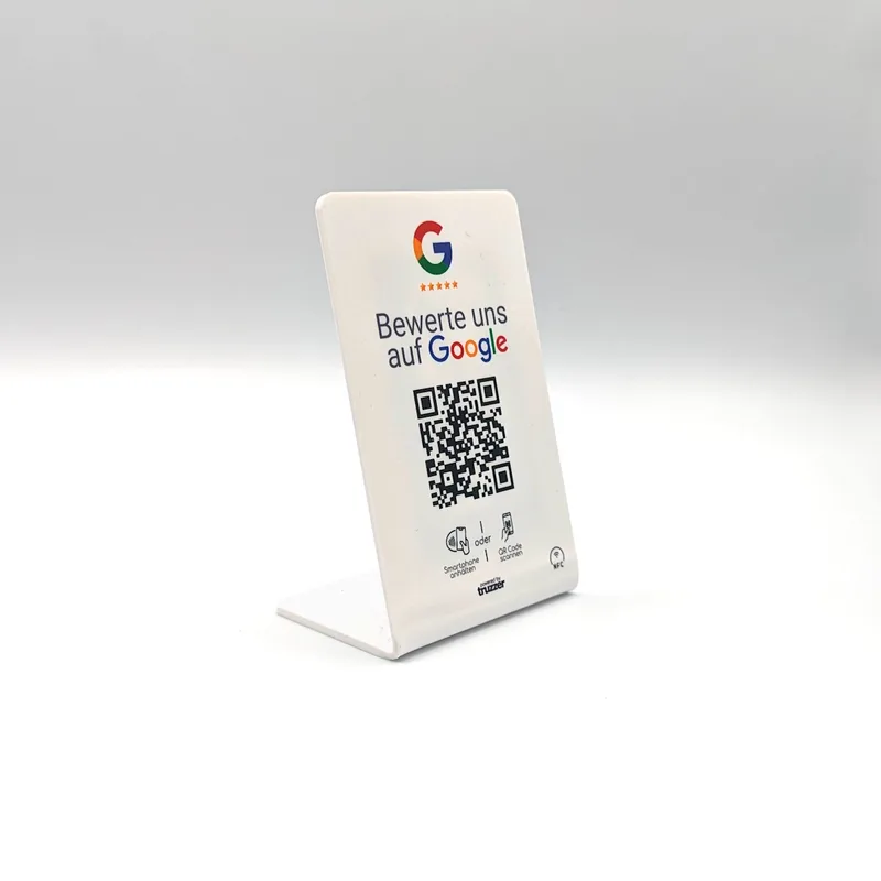 NFC & QR Aufsteller für Google Bewertungen