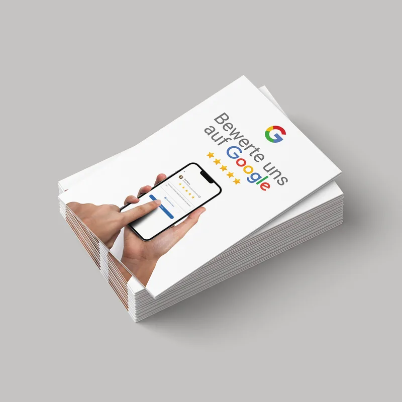 Google Bewertung QR Code Visitenkarte Phone