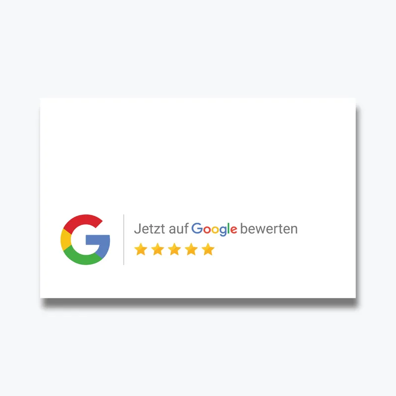 Google Bewertung Visitenkarte Standard Pro